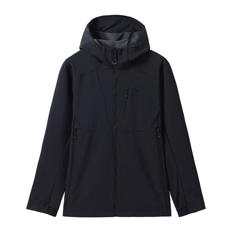 CAMEL Men's Urban Outdoor Hooded Softshell Flight Jacket