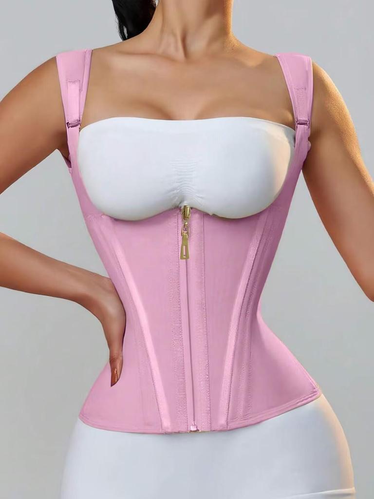 Women's Body Shaping Corset with Shoulder Strap and Belly Slimming Belt