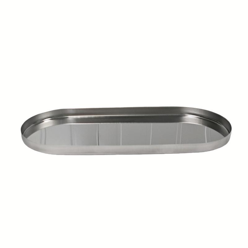 Nordic Light Luxury Jewelry & Cosmetics Storage Tray with Mirror for Desktop Decor and Aromatherapy