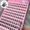 Mengjie Self-Adhesive No-Glue Large Capacity False Eyelashes for Beginners - Natural Single Cluster Comic Style