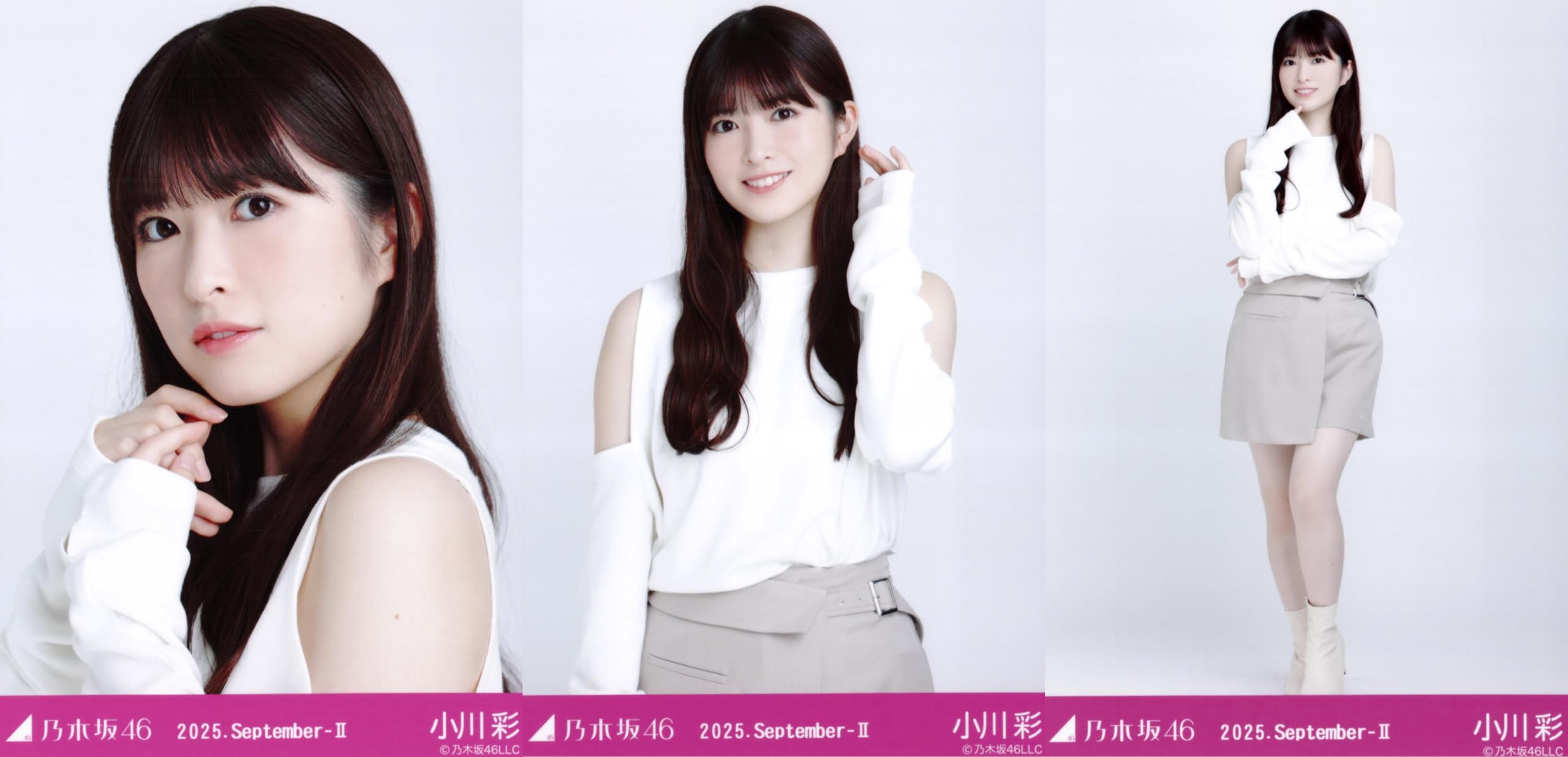 

Nogizaka46 Raw Photo Off-the-shoulder Tops 3 Types Complete Set Aya Ogawa