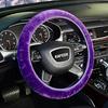 Housse de volant élastique violette et pelucheuse, Volant en peluche microfibre