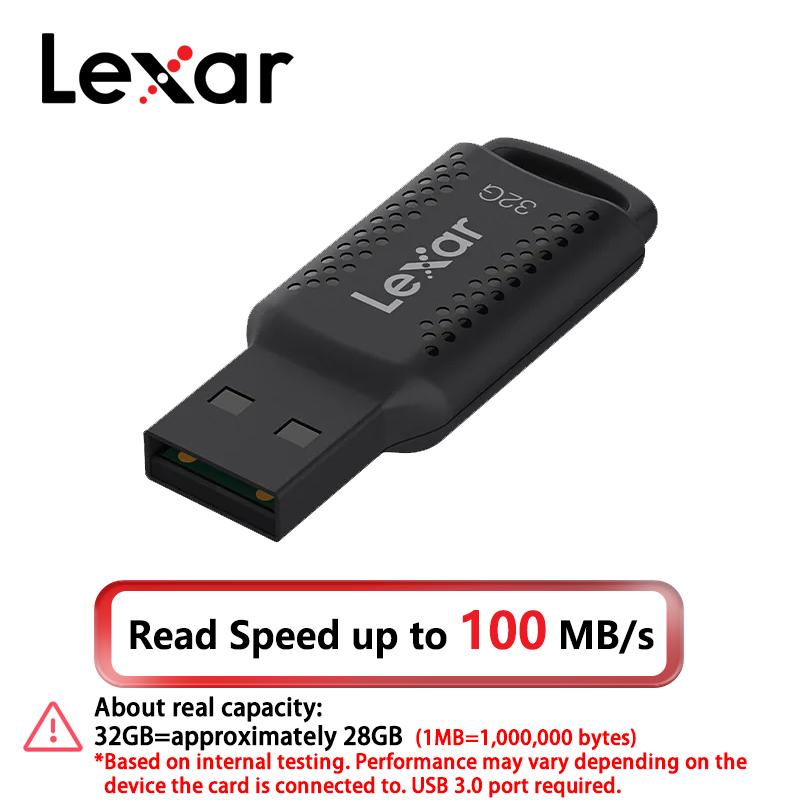 Lexar 128GB USB Flash Drive USB 3.2 Pen Drive 32GB 64GB 256GB Mini U Disk Memory Stick Original Flash U Disk for Computer 【32GB】