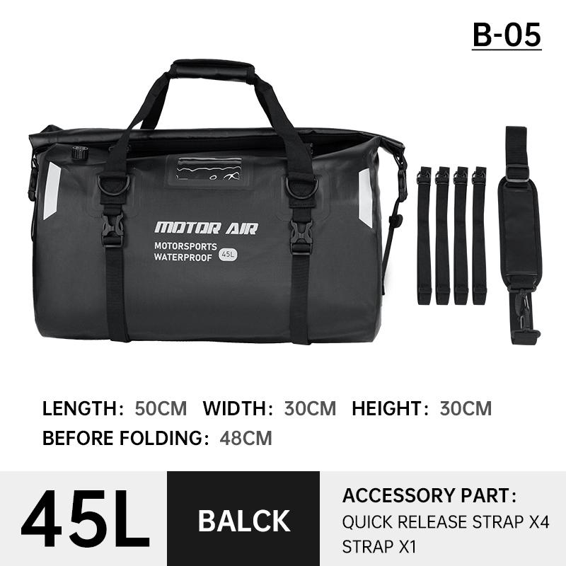 

Motor Air 2025 Motorcycle Bag 45l/65l High-capacity Riding Rear Seat Pack Multifunctional Waterproof Outdoor Travel Gears