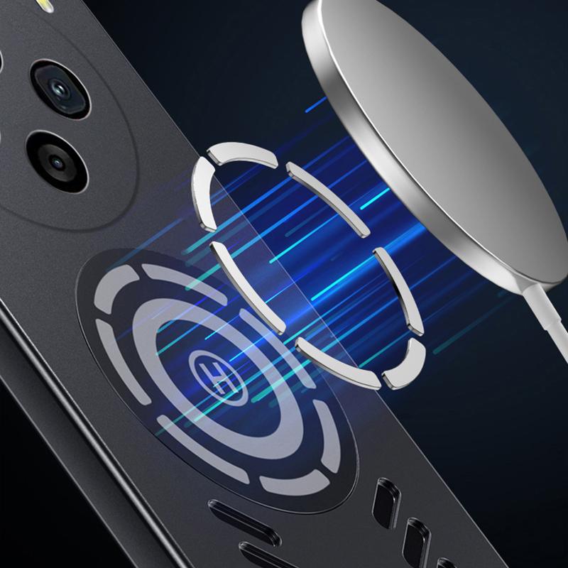 Für vivo X100 X100s X90 X90s X80 X70 Pro Plus Rock Sand Ice Magnetische Wärmeableitung Mattes Anti-Fingerabdruck-PC-Gehäuse Atmungsaktive Kühlabdeckungsschale