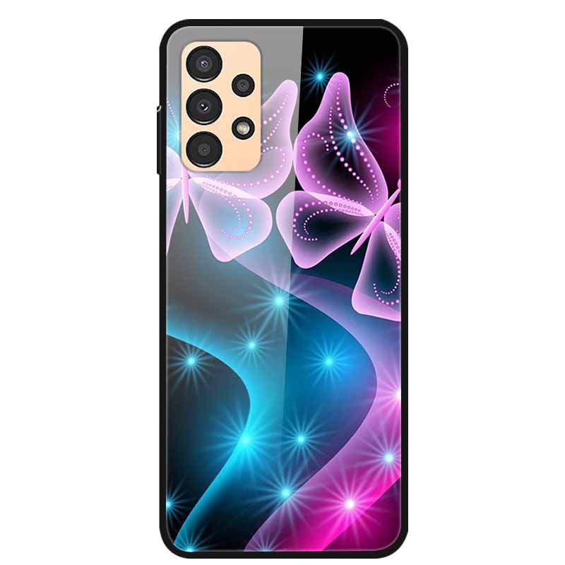 Funda para Samsung A53 5G 2022 Mármol Vidrio Templado Tapa Dura para Fundas de Teléfono Samsung Galaxy A33 A73 5G Protección Fundas