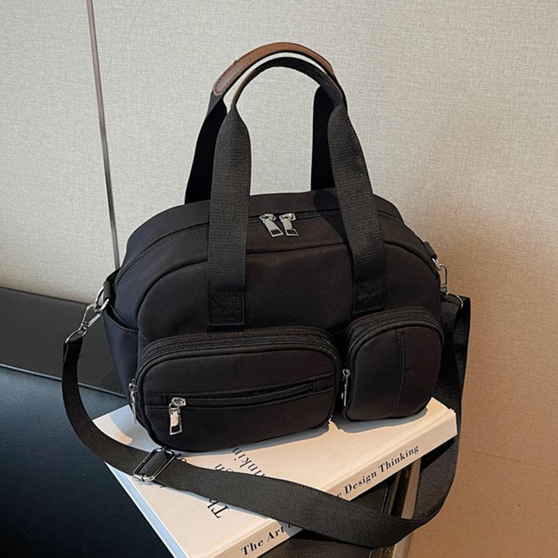 

Холщовая сумка женская большой вместимости новая осень-зима универсальная повседневная сумка-мессенджер модная портативная чёрный