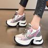 Thick-soled heightening 9CM dad shoes women's summer new mesh breathable casual shoes small sports shoes