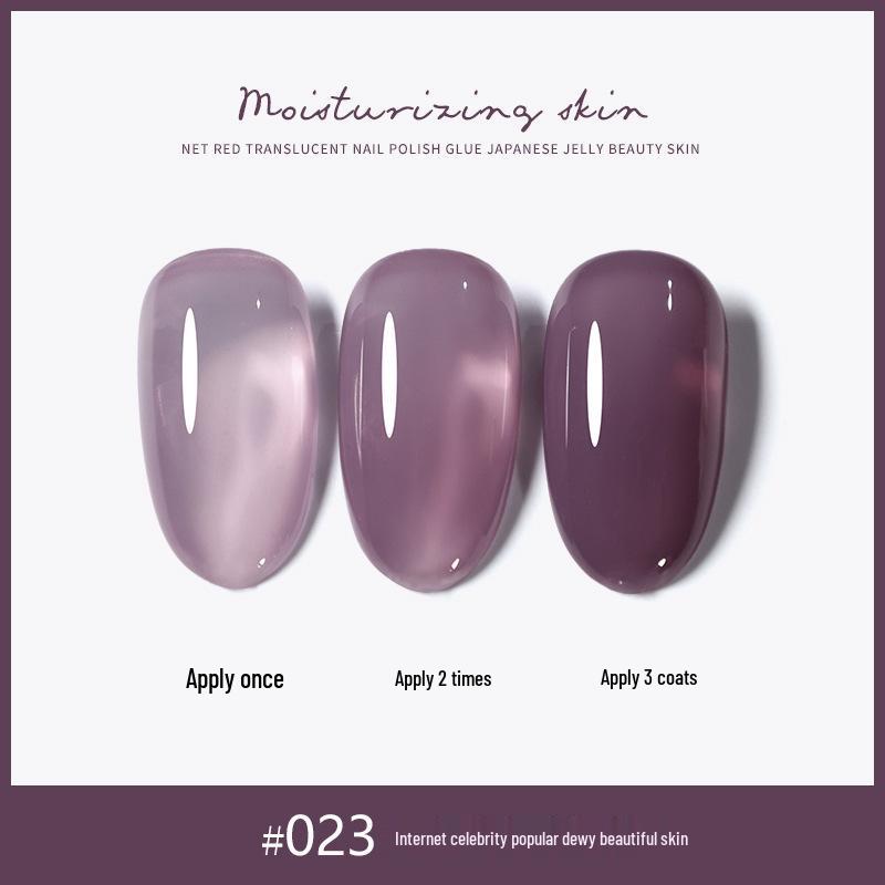 

Ennis Watery Beautiful Skin 30 Shades Gel Polish: 2025 New Ice Transparent Nude Manicure Light Therapy Set