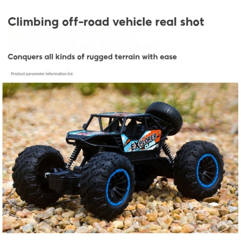 Blue Green 2.4G Alloy RC Car Four-wheel Drive Rock Crawler Remote Control Racing Cars Toy Gift