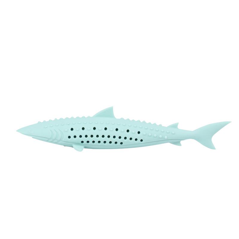 Catnip Silicone Fish Chew Toy – Teaser Stick & Mint Molar Cleaner for Cats
