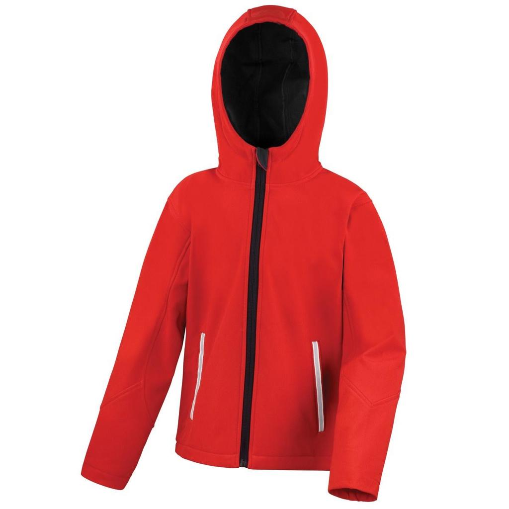 Result Core Kids Unisex Junior Hooded Softshell Jacket