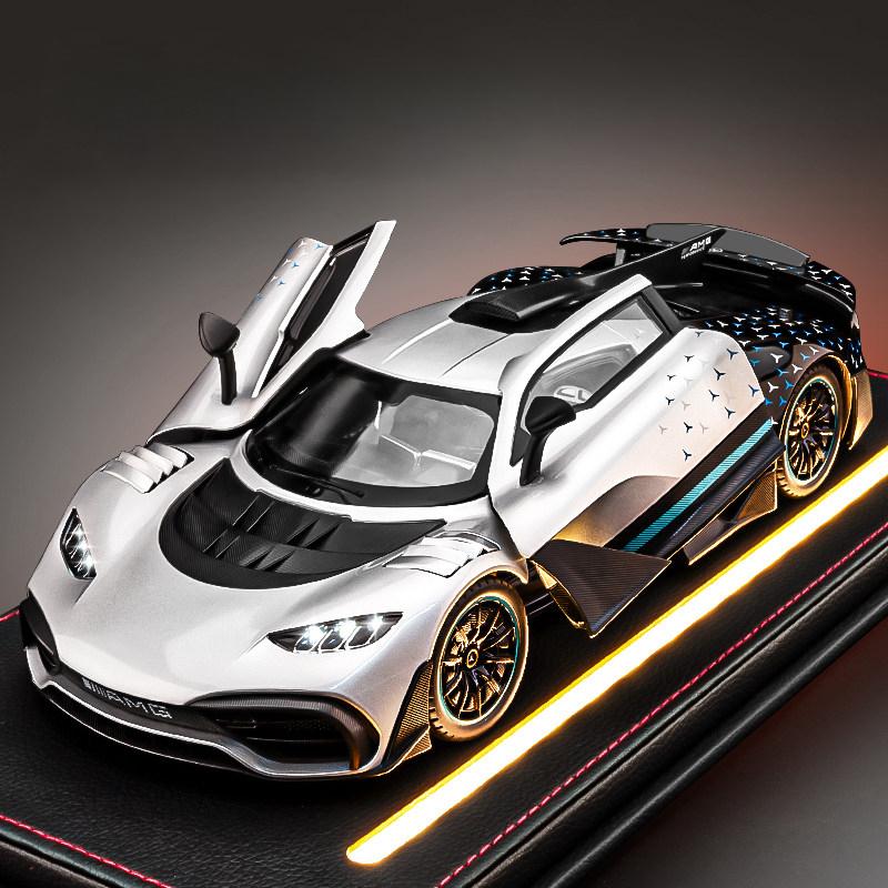 1:18 Mercedes Benz AMG ONE 300SL GTR GT Supercar Alloy Metal Diecast Model Car High Simulation Collectible Children Toy Car Gift