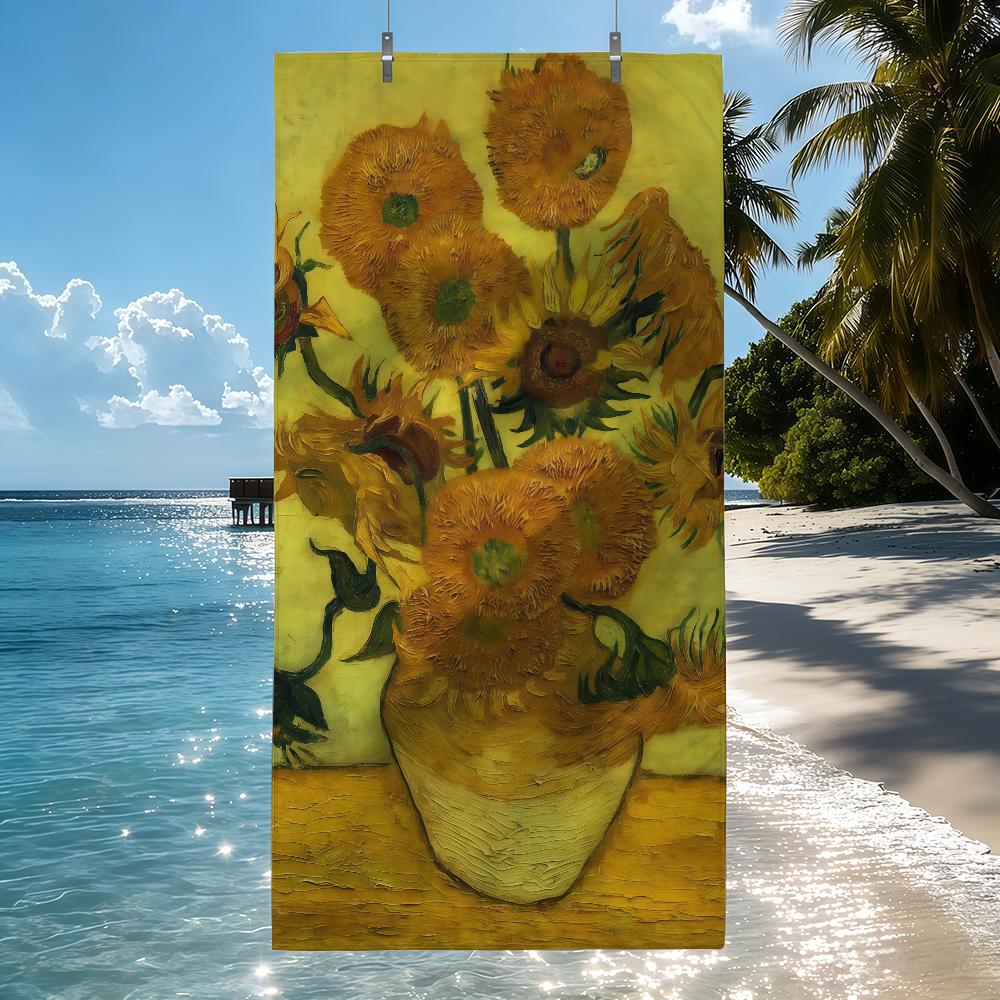 Van Gogh Towel Quick Drying Beach Towels Are Suitable For Swimming Pools Camping Yoga And The Gym