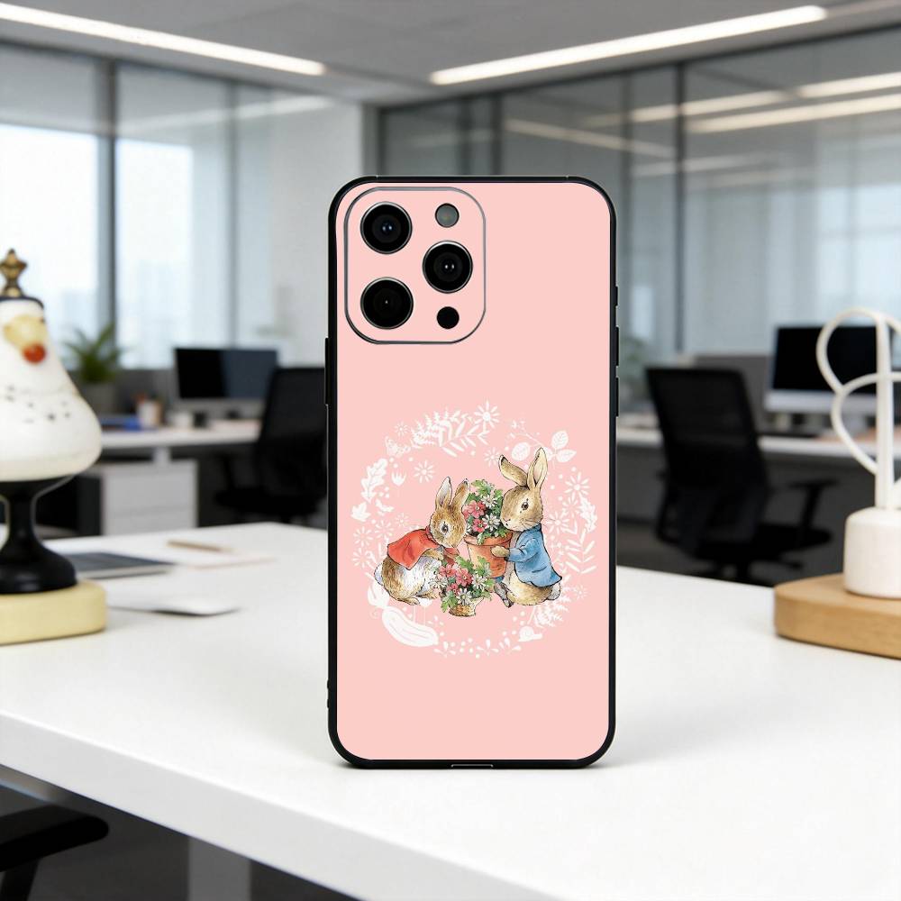 Cute R-Rabbit P-Peter-RP Phone Case Silicone Soft For IPhone 17 16 15 14 13 12 11 X XR Plus Pro Max Plus