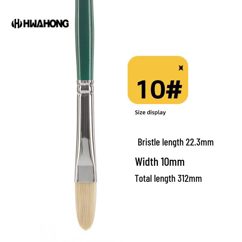 Koreanischer Hwahong 808 Serie Borstenpinsel für Öl-, Wasserfarben-, Gouache- und Acrylmalerei
