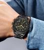 LIGE Elegant Men's Multifunctional Waterproof Wristwatch with Luminous Quartz & Calendar 89137