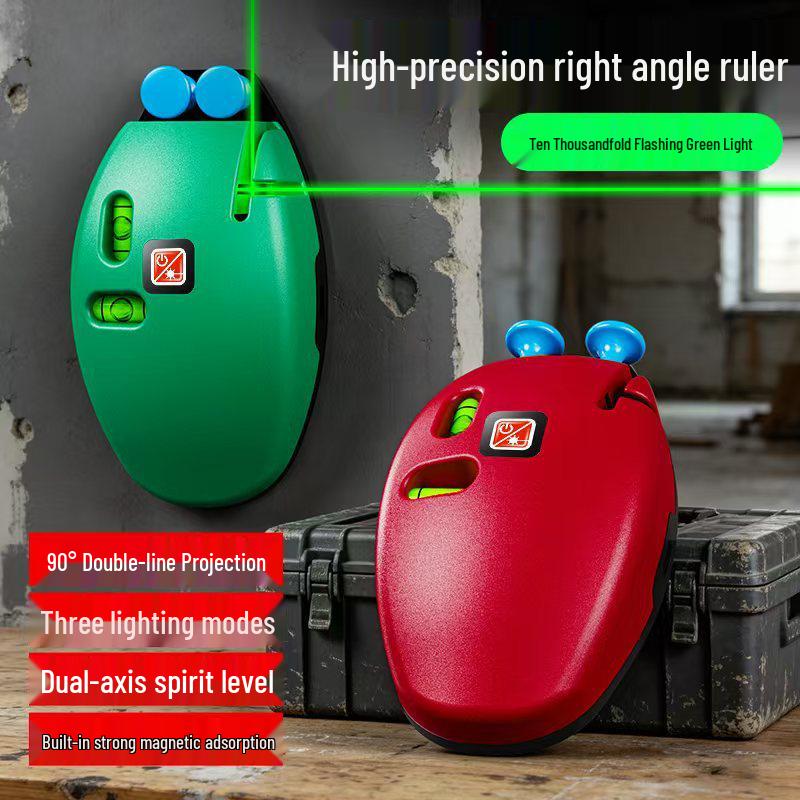 High Precision Automatic 90° Red Laser Level with Plumb Line Setter