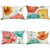 New Flower Linen Pillowcase Living Room Sofa Bedroom Cushion Pillowcase Spacing Decoration