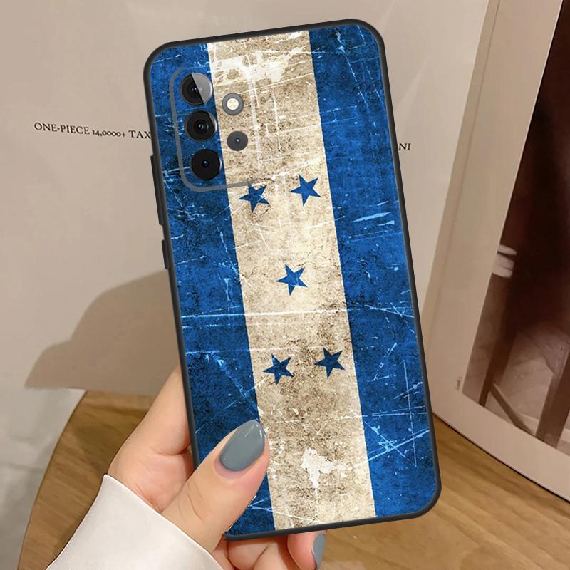 Honduras Flag Case For Samsung Galaxy A55 A35 A15 A14 A34 A54 A53 A33 A23 A13 A12 A32 A52 A51 A71 Cover