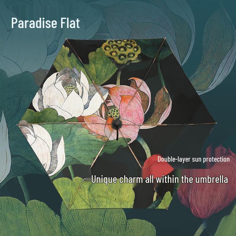 Heaven Umbrella 37510E Double-Layer UV Folding Sun/Rain Umbrella