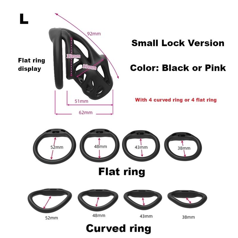 Male Chastity Device Ergonomic Design Stealth Lock for Adults Solitary Extreme Confinement Cage a Gift for Adult Men