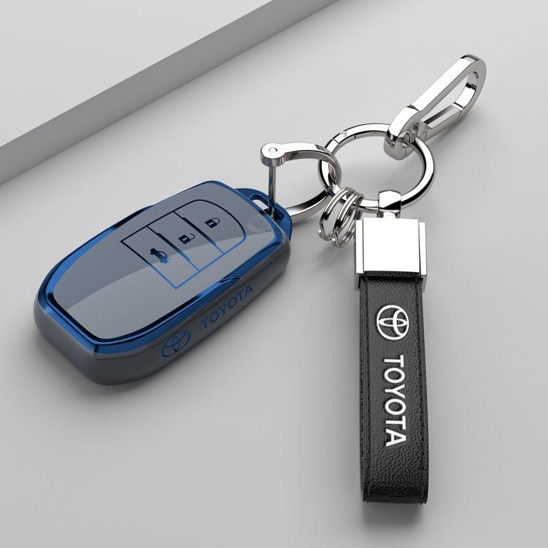 For Toyota Land Cruiser 200 Prado Crown TLK200 Yaris Cross Hilux Innova Rav4 Fortuner TPU Car Key Case Cover Key Protected Shell