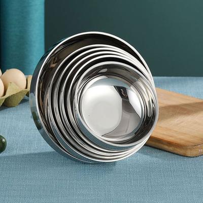 1Pcs 304 Stainless Steel Bowl Double Layer Thickened Soup Rice Bowl 12/13/14/15/16/18cm Food Tableware