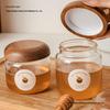 Luftdichtes Glasvorratsglas mit Holzdeckel für Honig, Kaffeebohnen, Marmelade oder Trockenwaren