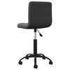 Vidaxl Swivel Office Chair, Black, Upholstered with Velvet