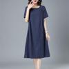 Mom's 2023 Summer Cotton Linen Dress: Stylish, Slimming Fashion for Middle-Aged & Elderly Women
