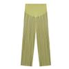New Summer Pleated High Waist Floor-Length Wide-Leg Pants