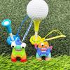 Anti-tapt Plast Golf Tee Henger Tegneserie Golf Tee Ring med Stropp Tee Tap Forebygging Golftilbehør for Menn Kvinner Golfspiller Gaver