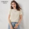 Women's Mulberry Silk Blend Lightweight Knit T-Shirt