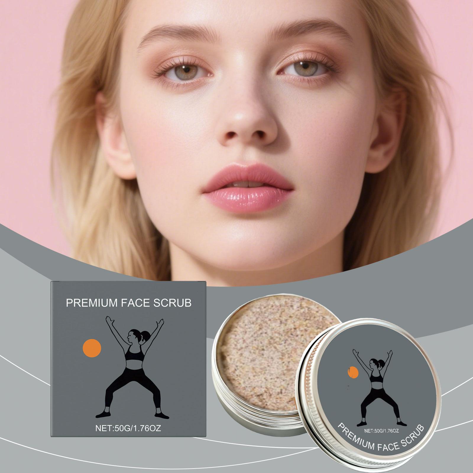 

Facial Moisturizing Scrub Clean pores, hydrate, nourish, gentle, non-striking, soft, brighten, smooth, skin 50g