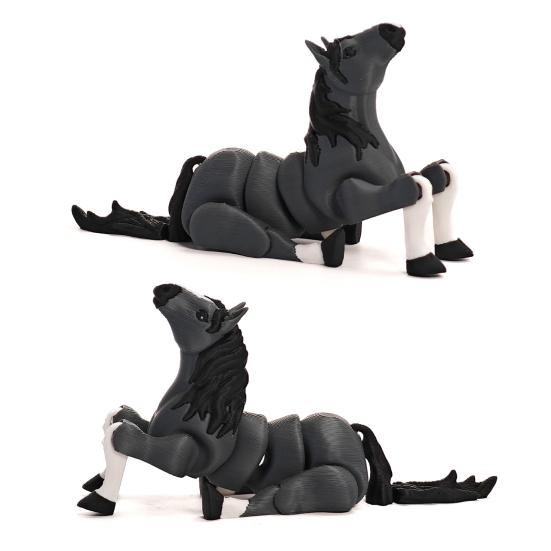 Yousheng 3D Printed Horse Figurine Movable Joints Horse Figure Stress Relief Fidget Toy Animal Model Statue Desktop Decoration Ornament