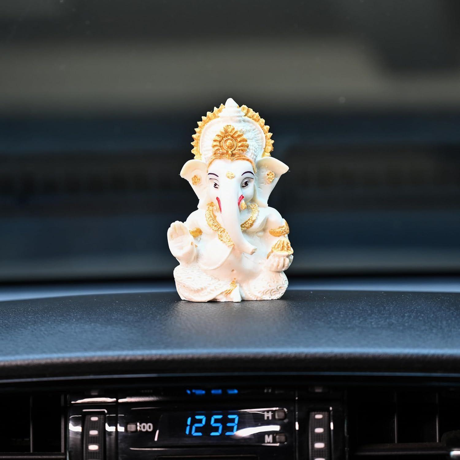 

Идол Ганеши для автомобиля и комнаты для пуджи – Духовный декор для дома и офиса, Приносит удачу, процветание и благословения – Идеальный подарок на новоселье