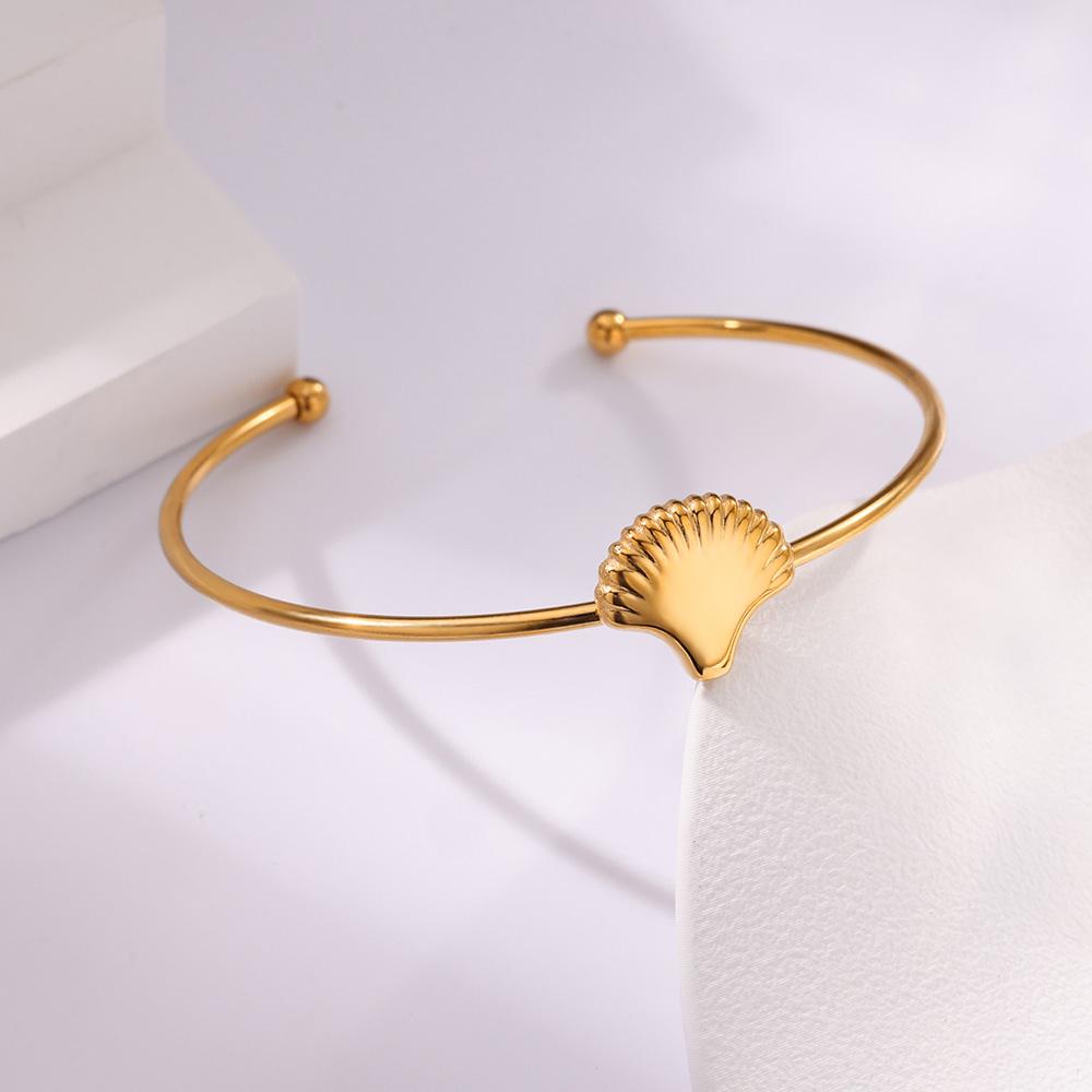 

Rope Shaped Chubby Bead Stainless Steel Bracelet Gold Color Adjustable Cuff Bangles for Women Wedding Zircon Accessories Gift