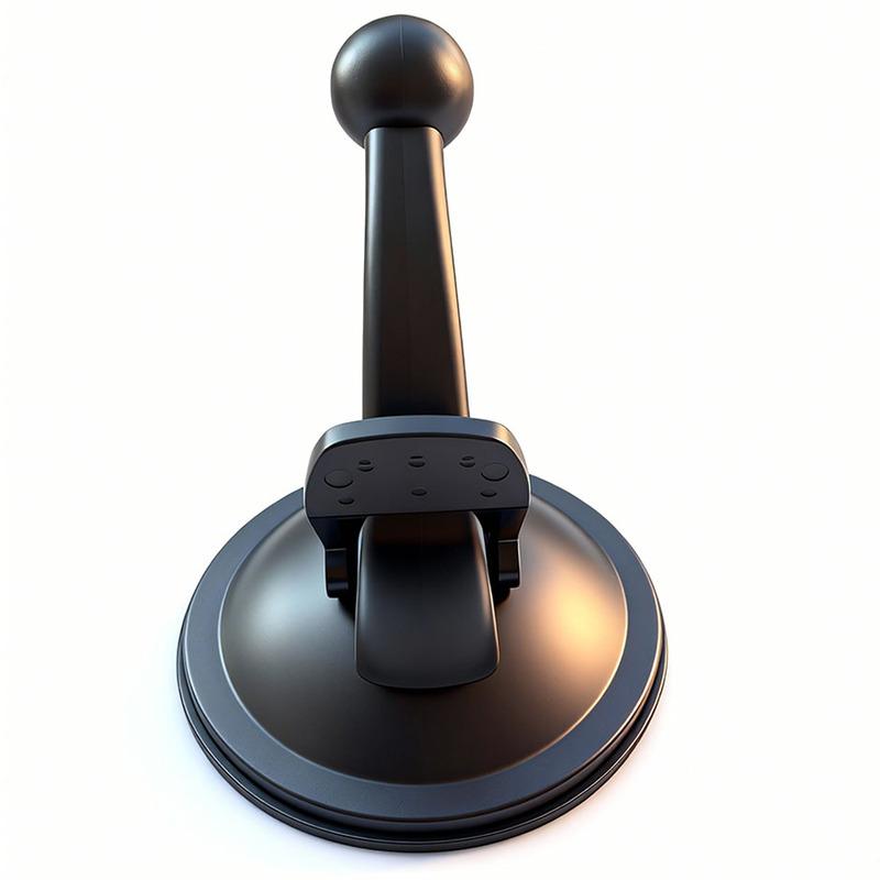 17mm/0.66in Ball Head Suction Cup Mount Holder Bracket Support Windscreen Dashboard Fits for Car Phone Garmin GPS Navigator