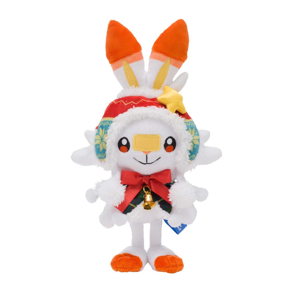 Pokémon Center Original Plush Toy Pokémon Christmas Wonderland Scorbunny 21 x 17 x 10 cm (H x W x D)