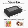 10Pcs Food Grade Kraft Paper Cake Boxes Rectangle Clear Open Window for Candy Wedding Favor Jewelry Packaging Party Supplies