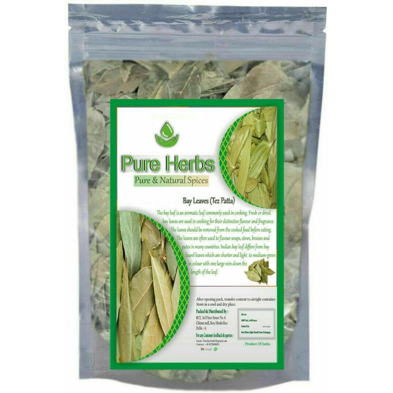 Pure Herbs Natural Spices Bay Leaves Tez Patta 1000gm L931 z375 TDN3040.5