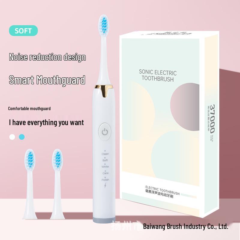 Wisdent Kids Cartoon Electric Toothbrush with Soft Bristle Brush Head - Portable, Fun USB Model
