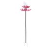 8 Stück 2 Blumen Windspiel Legierung Außenwindmühle Metallblumen Skulptur Außen Dekoration