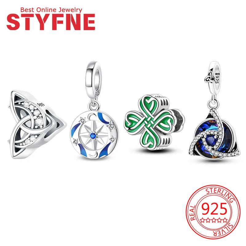 copper Celtic Knot Charm for Bracelets Bead Jewellery Charm for Woman Making Fine Jewellery Gift Diy Accessory