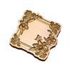 Solid Brass Wax Seal Stamp Head  3D Embossed Wax Sealing Stamp Flower Frame for Personalizing Stationery