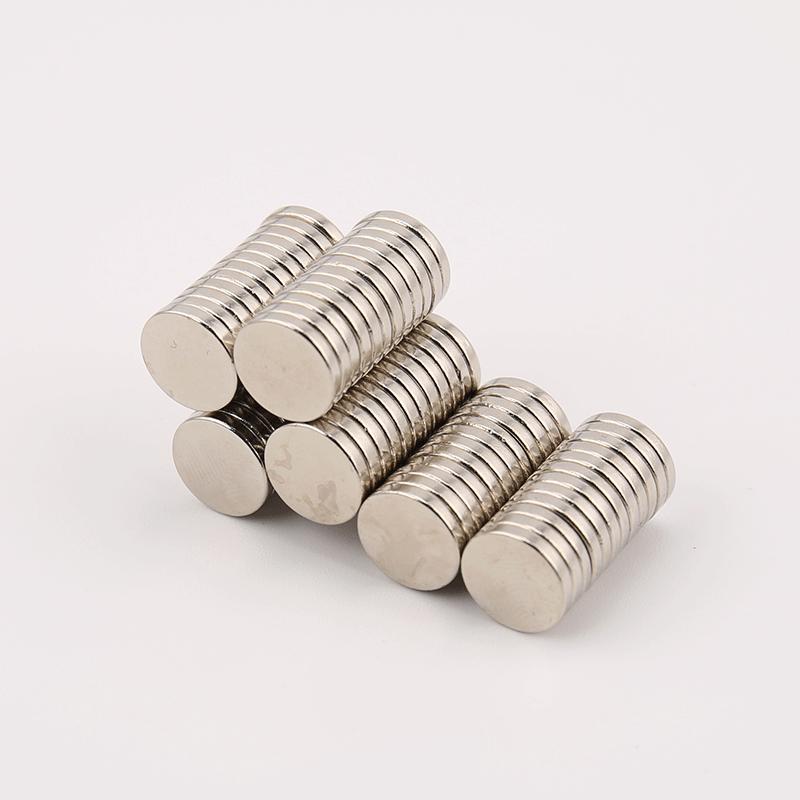 Strong Round Steel Refrigerator Magnet Set - Powerful Magnetic D10X1-5mm Sheet Toys & Gifts