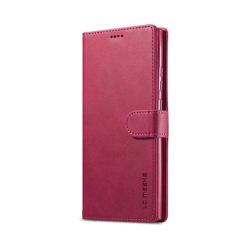 Custodia Portafoglio In Pelle PU Con Supporto E Chiusura Magnetica Per Huawei P20 - Marrone, Slot Carte E Contanti