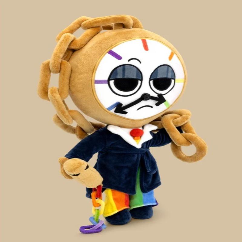 Peluche Orologio Colorato Nuovo Carino Kawaii Morbido Cuscino Imbottito Peluche Bambola Creativa Tema Tempo Regalo per Bambini Decorazione Stanza Collezionabile
