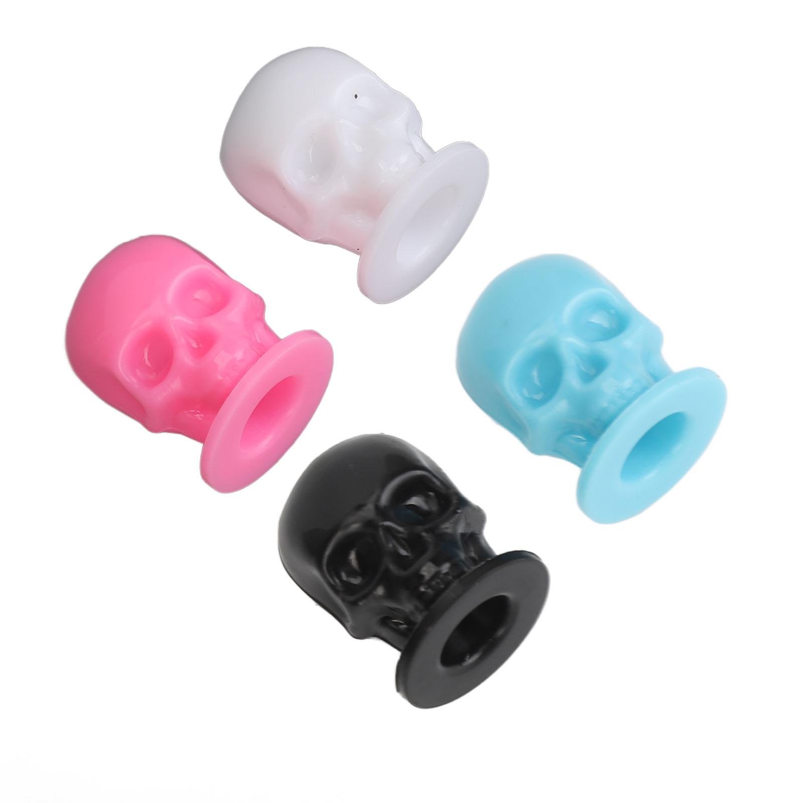 

800 шт. Чашки для чернил для татуировки в форме черепа 4 цвета, устойчивая основа, утолщенный одноразовый пигмент для микроблейдинга